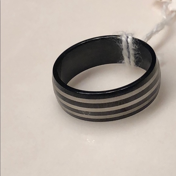 🌺 Stainless Steel Titanium Ring Band - Picture 3 of 3